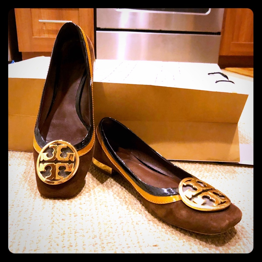 Authentic Tory Burch Color-Blocked Flats